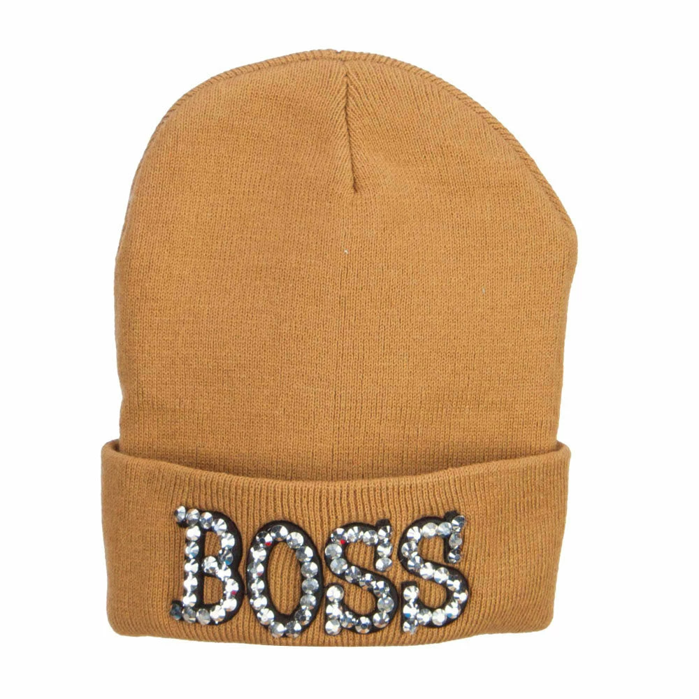 Something Special Boss Rhinestones Cuff Long Beanie - Image 25