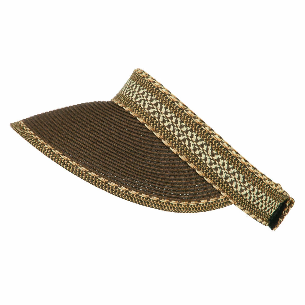 Jeanne Simmons UPF 50+ Multi Colored Tribal Paper Braid Visor - Image 10