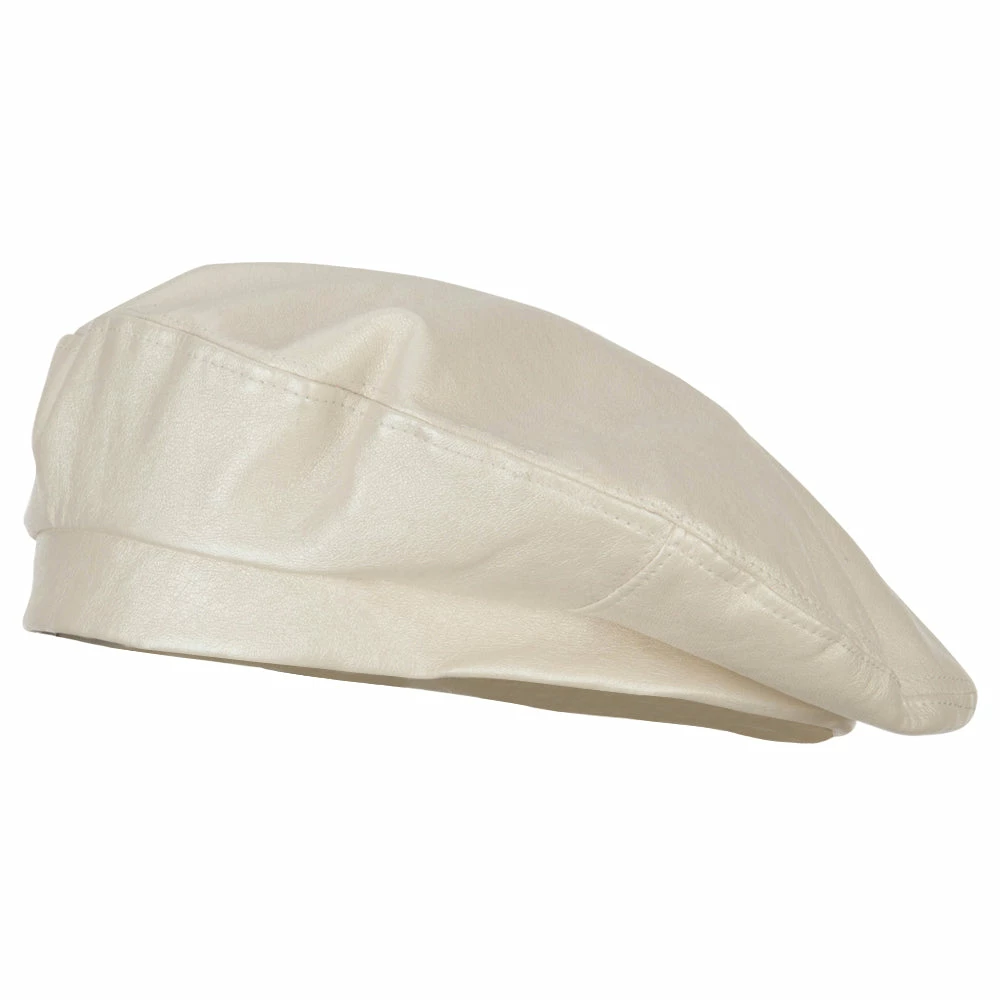 Something Special Women's Vegan Leather Fashion Beret - Image 6