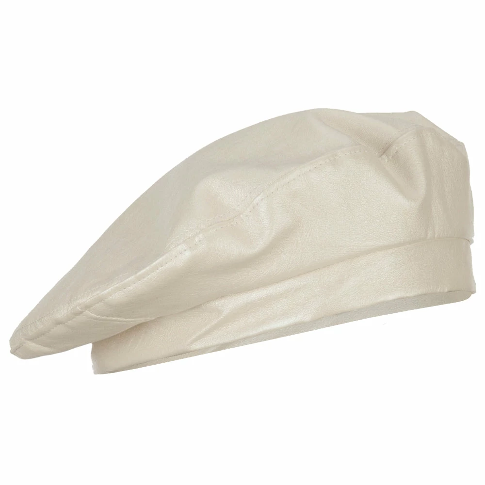 Something Special Women's Vegan Leather Fashion Beret - Image 9