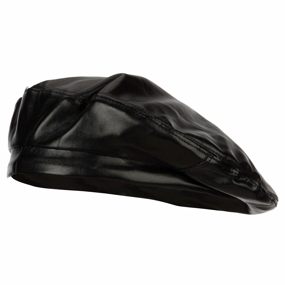 Something Special Women's Vegan Leather Fashion Beret - Image 11