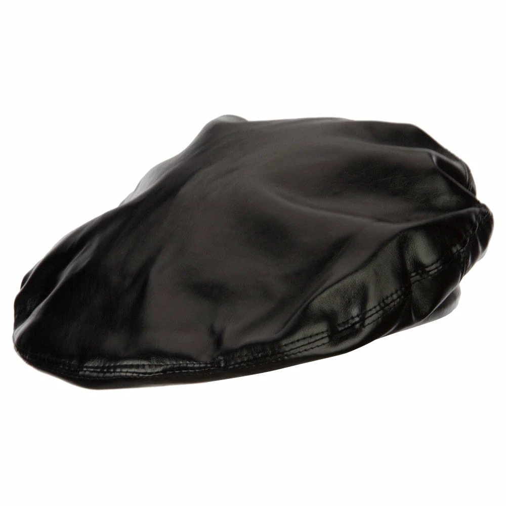 Something Special Women's Vegan Leather Fashion Beret - Image 13