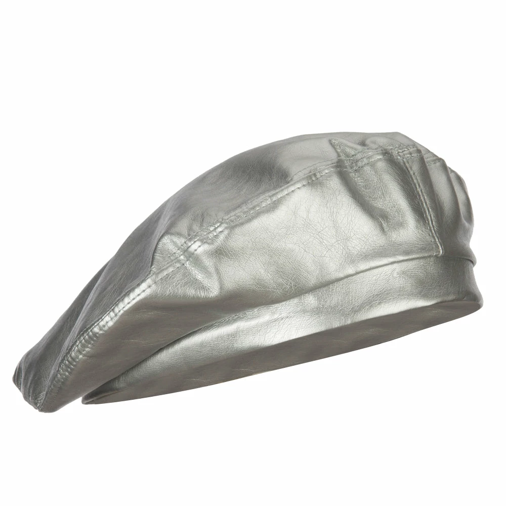 Something Special Women's Vegan Leather Fashion Beret - Image 24