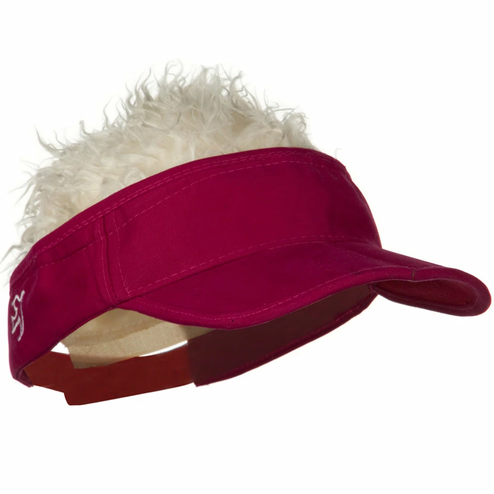 LTC Interchangeable Faux Hair Piece Foldable Cotton Visor - Image 10