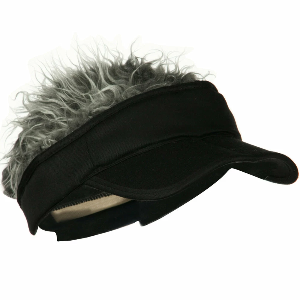 LTC Interchangeable Faux Hair Piece Foldable Cotton Visor - Image 19