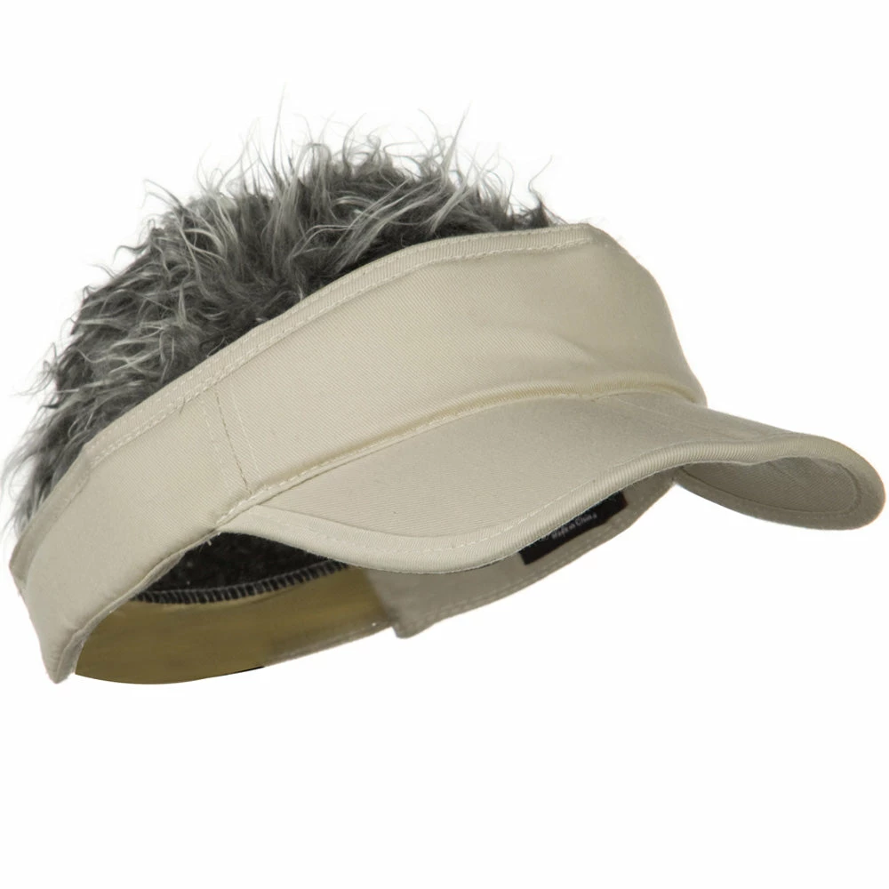 LTC Interchangeable Faux Hair Piece Foldable Cotton Visor - Image 13