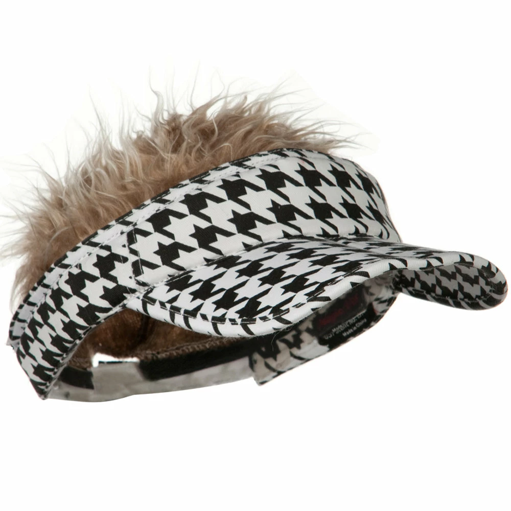 LTC Interchangeable Faux Hair Piece Foldable Cotton Visor - Image 23