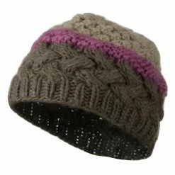 Jeanne Simmons Woman's Knit Acrylic 3 Color Beanie