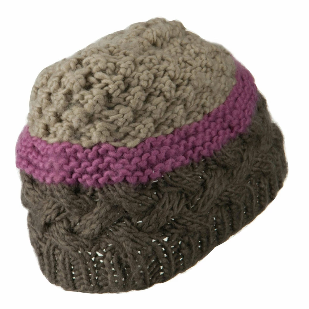 Jeanne Simmons Woman's Knit Acrylic 3 Color Beanie - Image 2