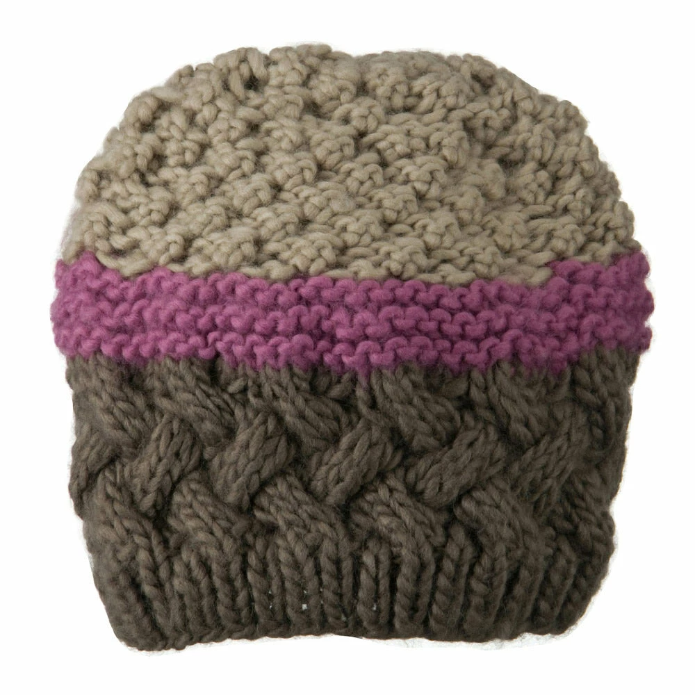 Jeanne Simmons Woman's Knit Acrylic 3 Color Beanie - Image 3