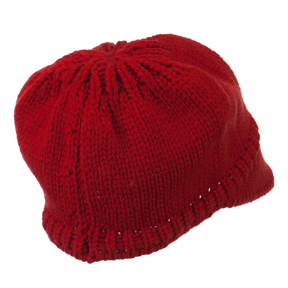 Cheveux Woman's Knit Soft Beanie Visor - Image 3