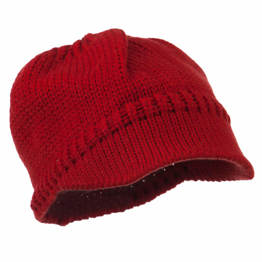 Cheveux Woman's Knit Soft Beanie Visor - Image 4