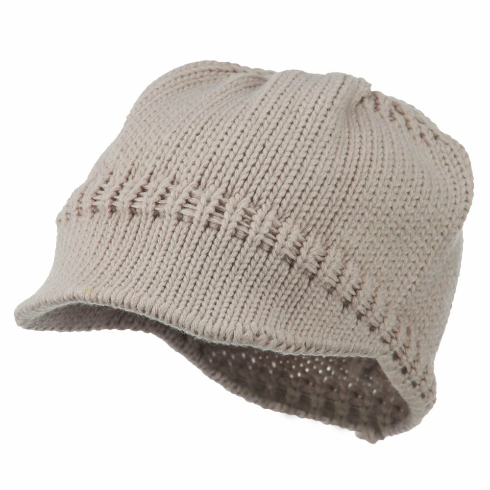 Cheveux Woman's Knit Soft Beanie Visor - Image 41