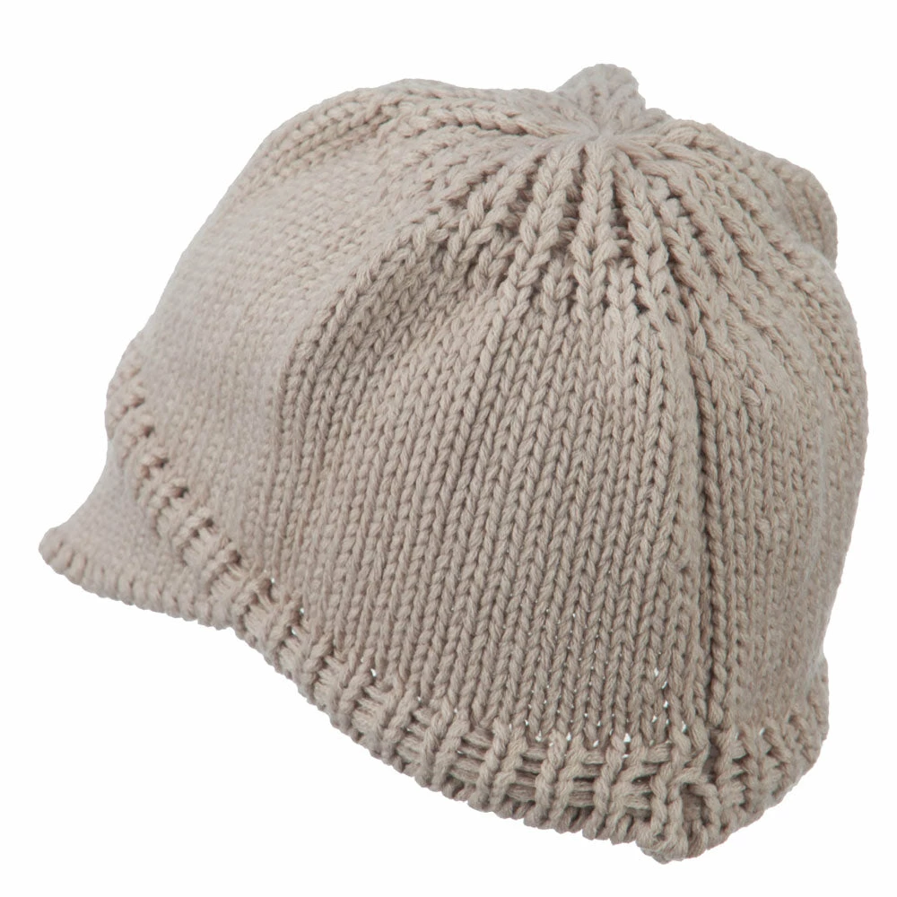 Cheveux Woman's Knit Soft Beanie Visor - Image 42