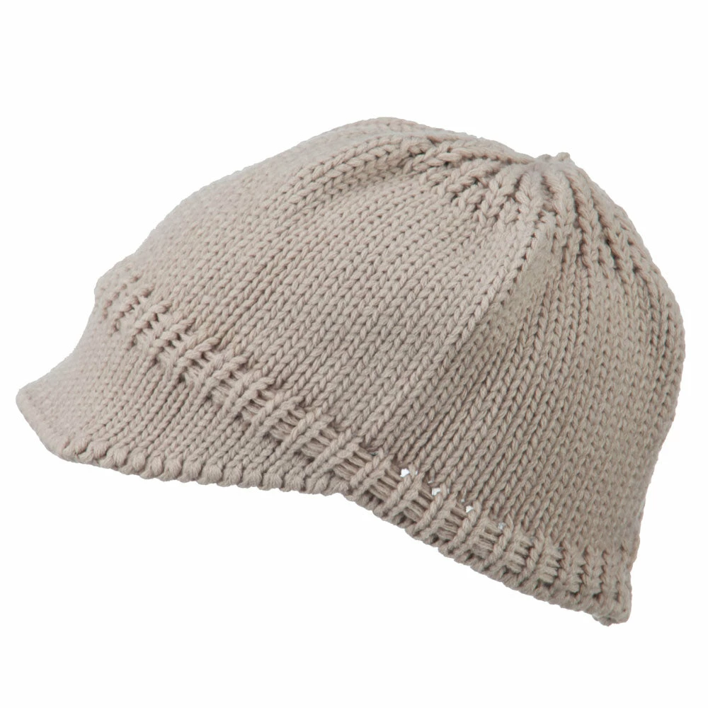 Cheveux Woman's Knit Soft Beanie Visor - Image 45
