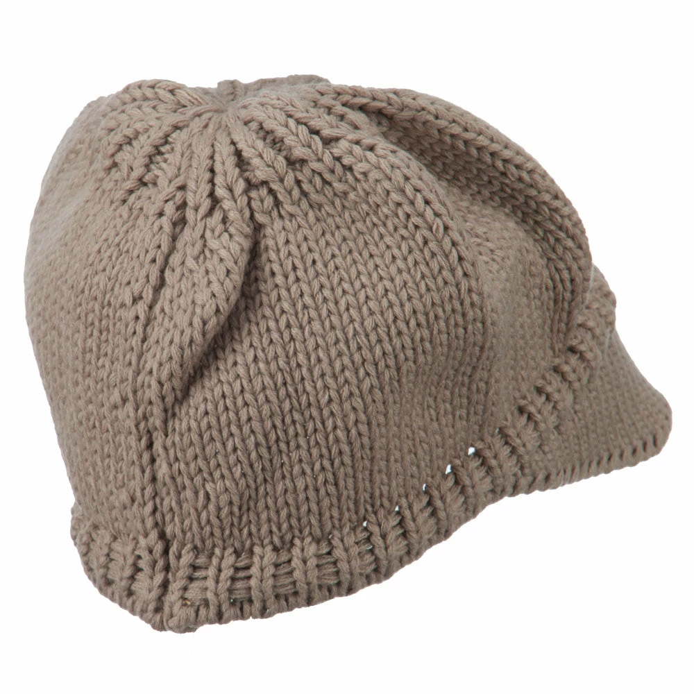 Cheveux Woman's Knit Soft Beanie Visor - Image 53
