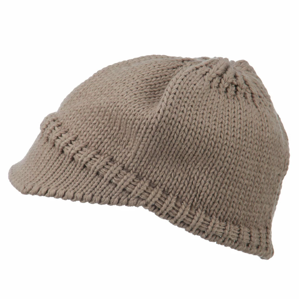 Cheveux Woman's Knit Soft Beanie Visor - Image 55
