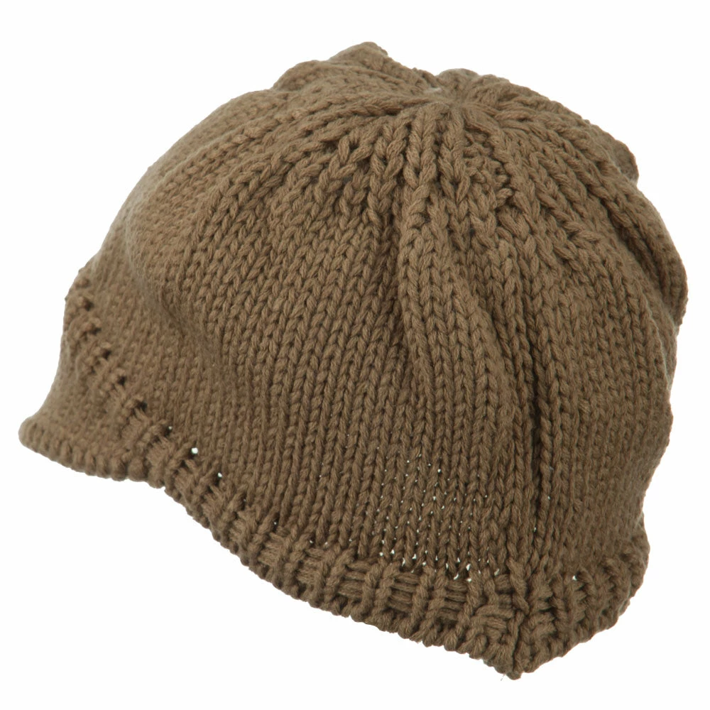 Cheveux Woman's Knit Soft Beanie Visor - Image 57