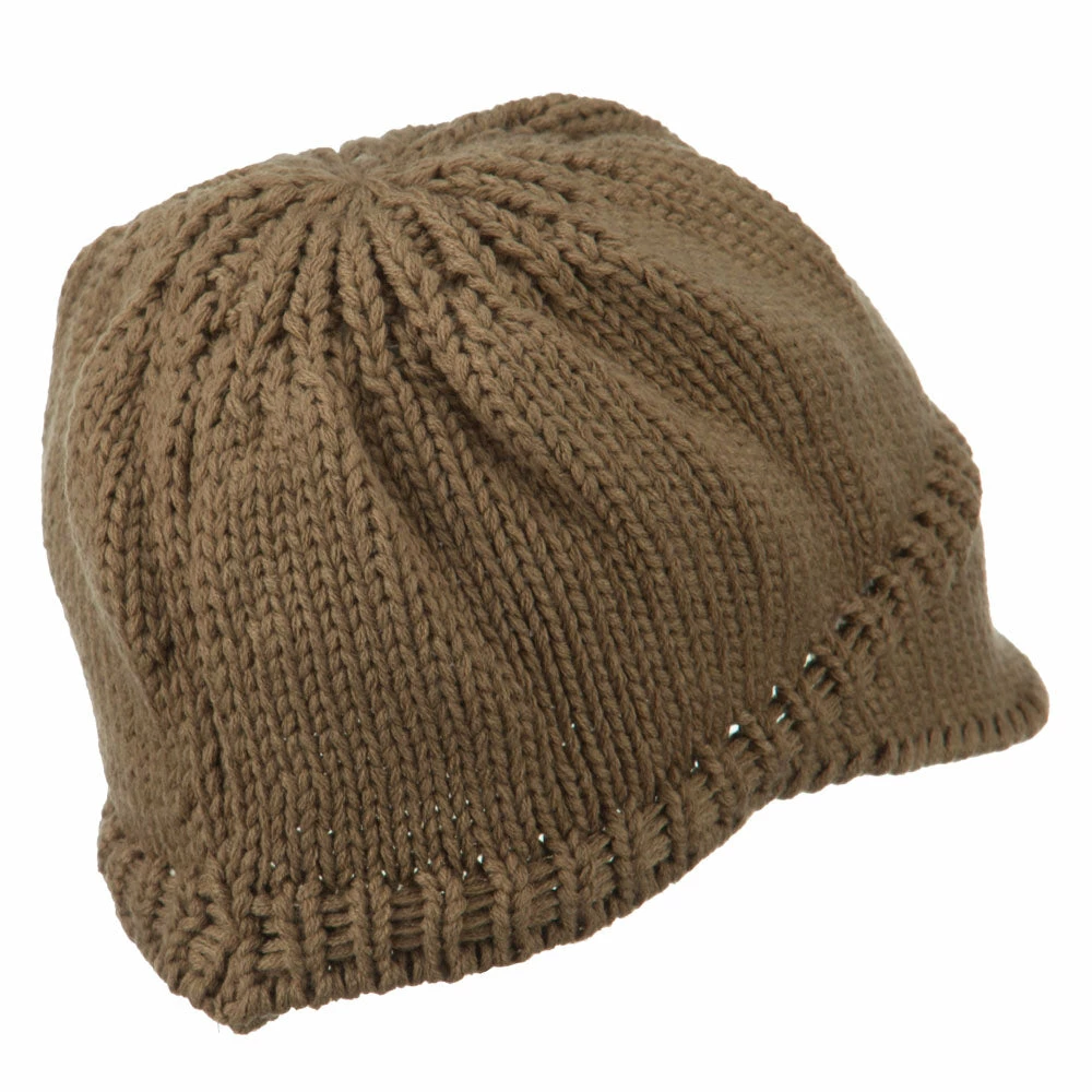 Cheveux Woman's Knit Soft Beanie Visor - Image 58