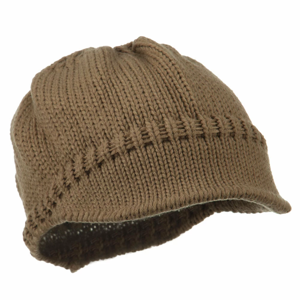 Cheveux Woman's Knit Soft Beanie Visor - Image 59