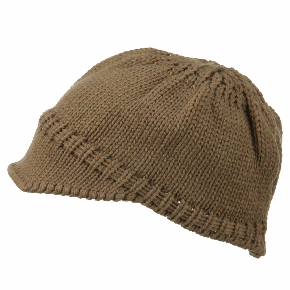 Cheveux Woman's Knit Soft Beanie Visor - Image 60