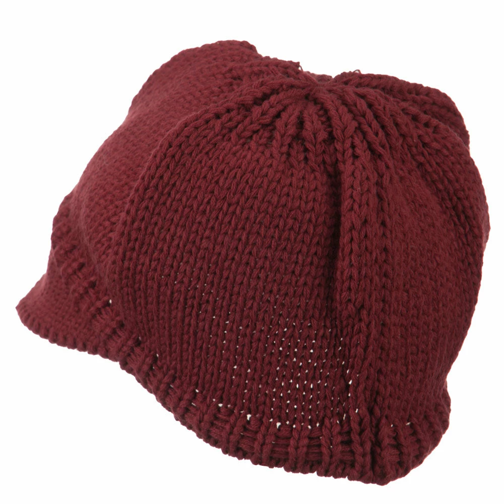 Cheveux Woman's Knit Soft Beanie Visor - Image 62