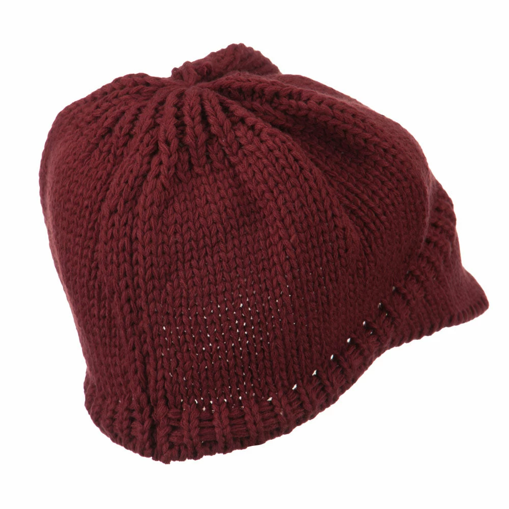 Cheveux Woman's Knit Soft Beanie Visor - Image 63