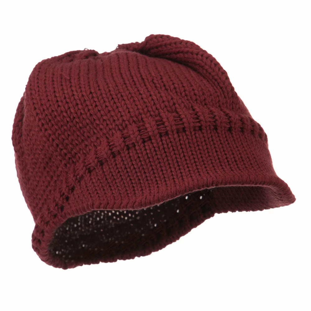 Cheveux Woman's Knit Soft Beanie Visor - Image 64