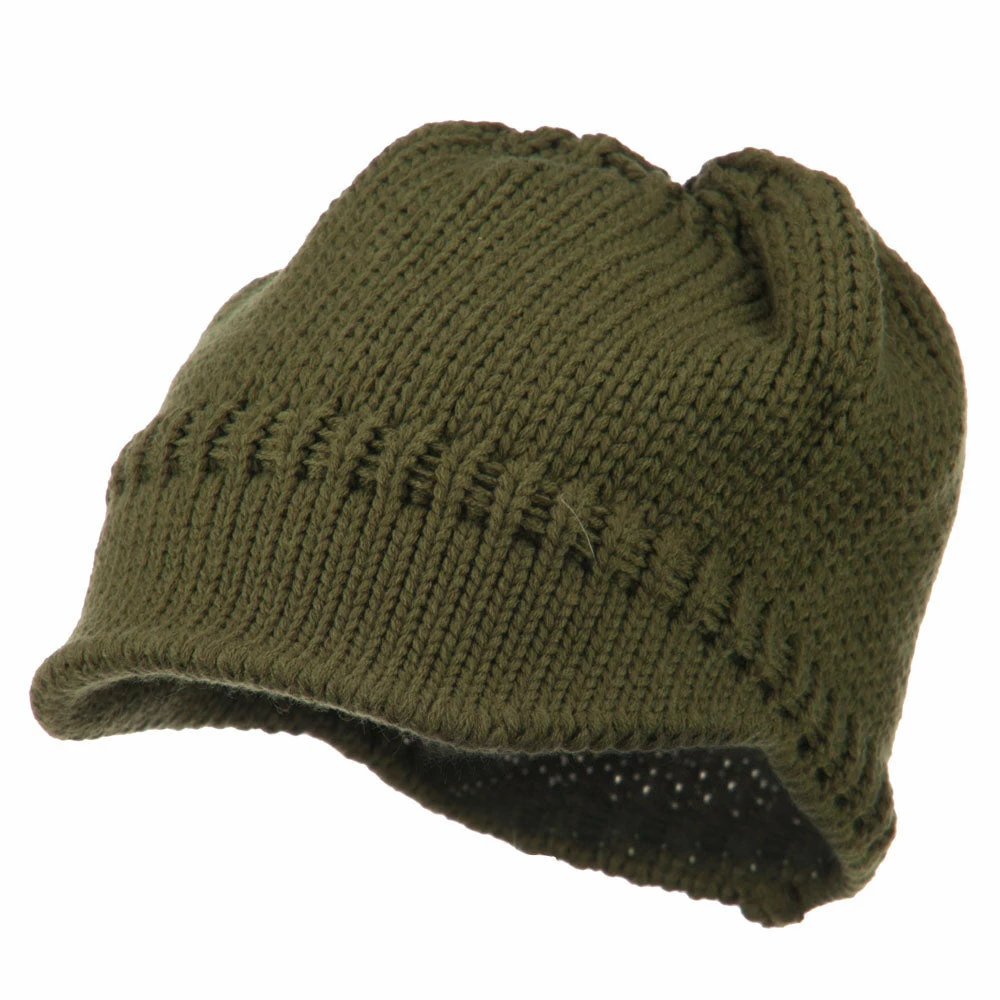 Cheveux Woman's Knit Soft Beanie Visor - Image 21
