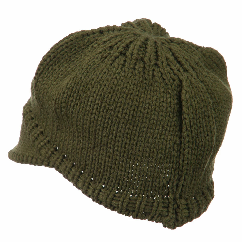 Cheveux Woman's Knit Soft Beanie Visor - Image 22