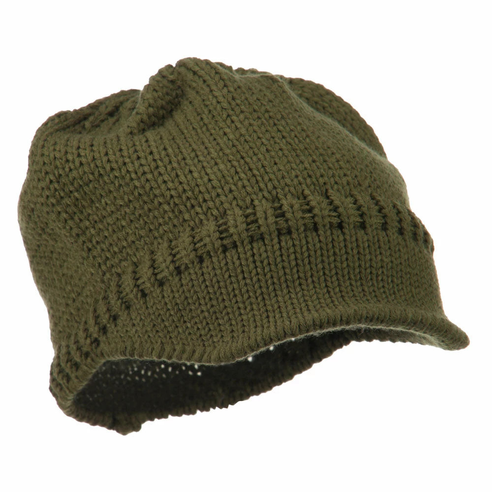 Cheveux Woman's Knit Soft Beanie Visor - Image 24