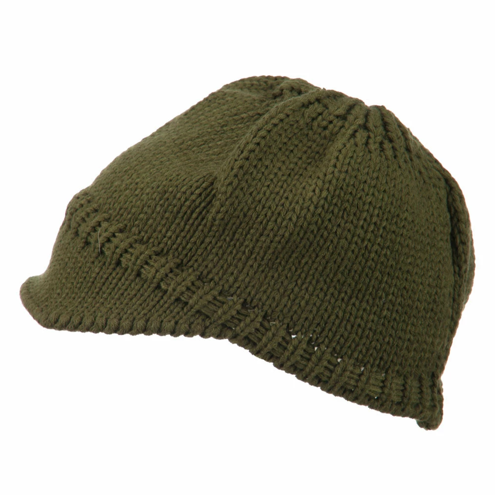 Cheveux Woman's Knit Soft Beanie Visor - Image 25