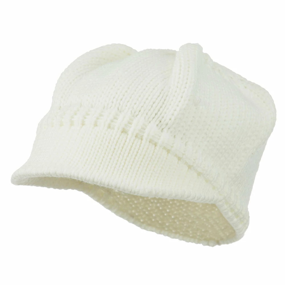 Cheveux Woman's Knit Soft Beanie Visor - Image 26