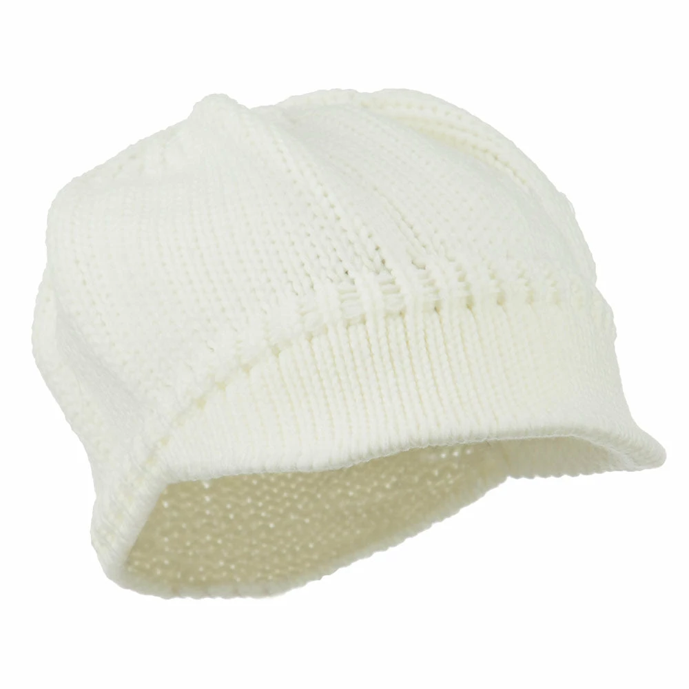 Cheveux Woman's Knit Soft Beanie Visor - Image 29