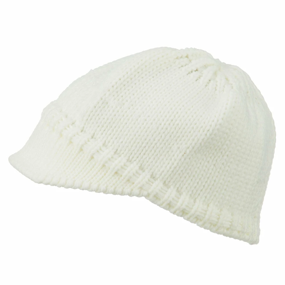 Cheveux Woman's Knit Soft Beanie Visor - Image 30