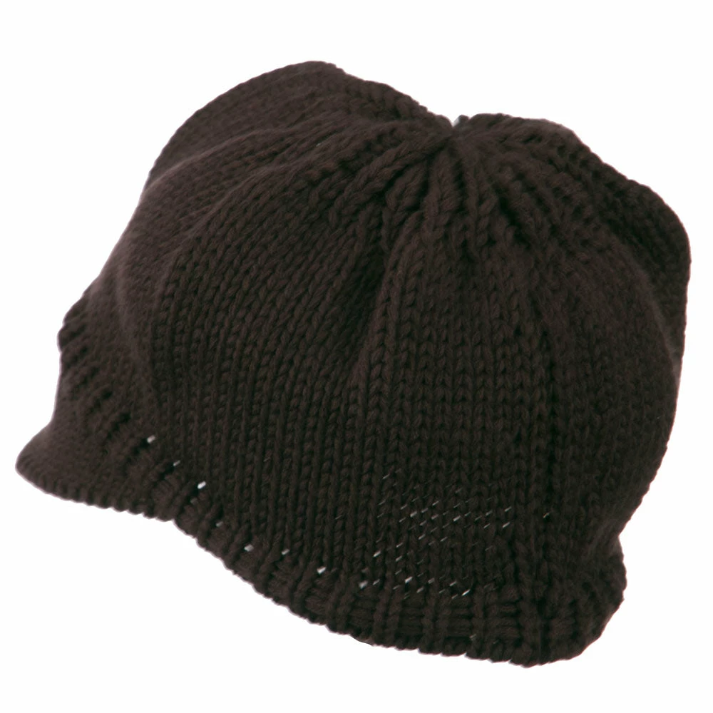 Cheveux Woman's Knit Soft Beanie Visor - Image 32