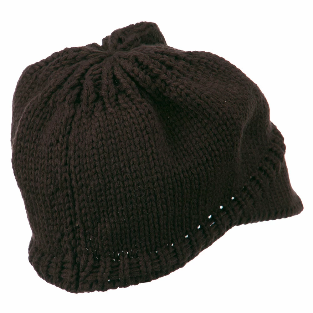 Cheveux Woman's Knit Soft Beanie Visor - Image 33