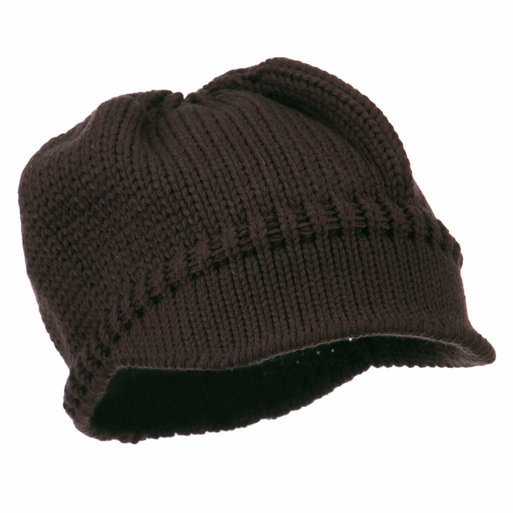 Cheveux Woman's Knit Soft Beanie Visor - Image 34