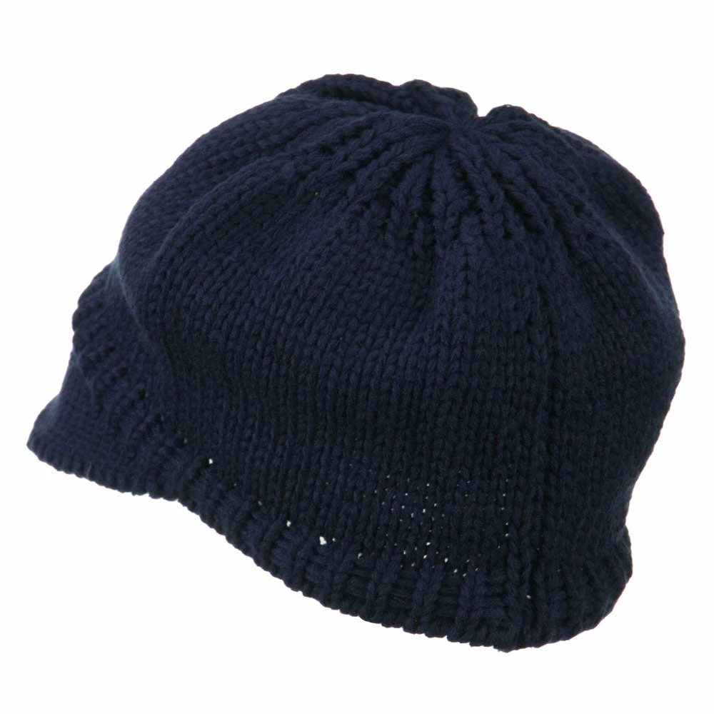 Cheveux Woman's Knit Soft Beanie Visor - Image 37