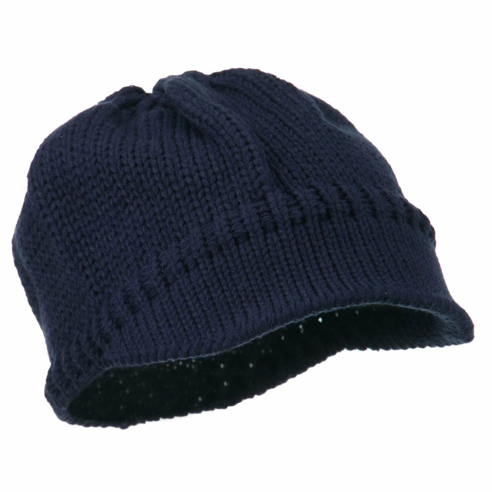 Cheveux Woman's Knit Soft Beanie Visor - Image 39
