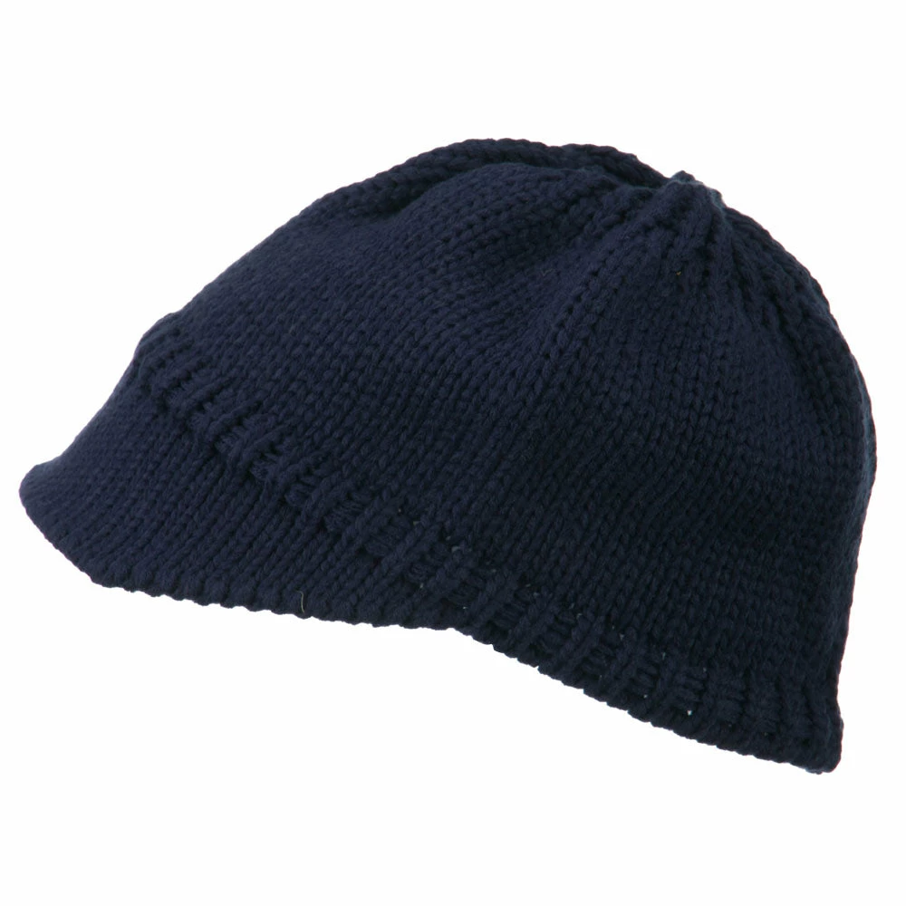 Cheveux Woman's Knit Soft Beanie Visor - Image 40