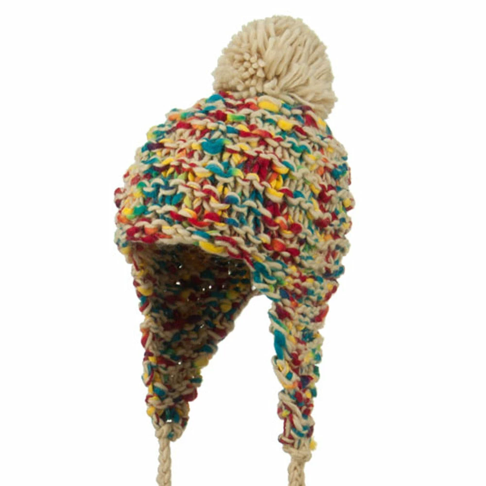 Jeanne Simmons Women's Multi-Color Acrylic Trapper Hat