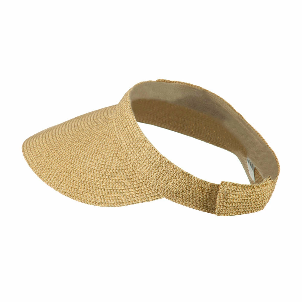 Jeanne Simmons Women's UPF 50+ Metallic Poly Paper Braid Visor - Image 2
