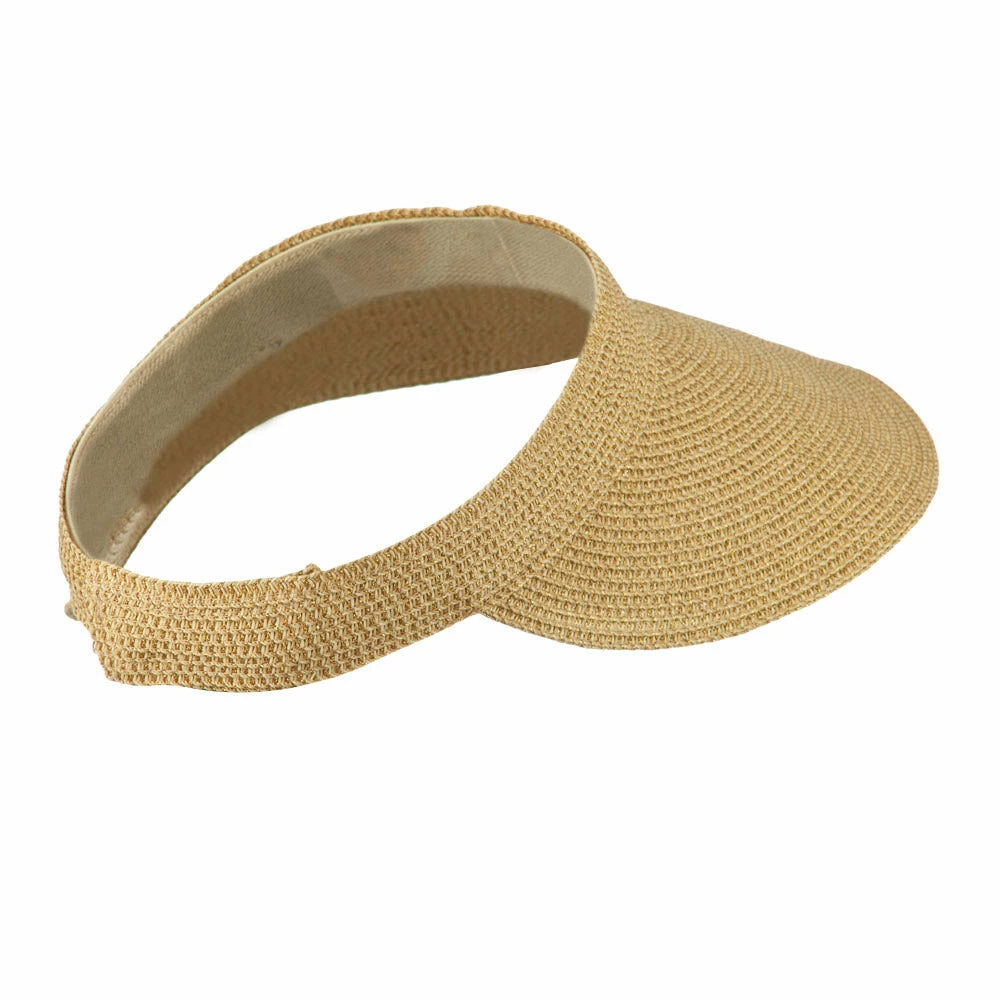 Jeanne Simmons Women's UPF 50+ Metallic Poly Paper Braid Visor - Image 3