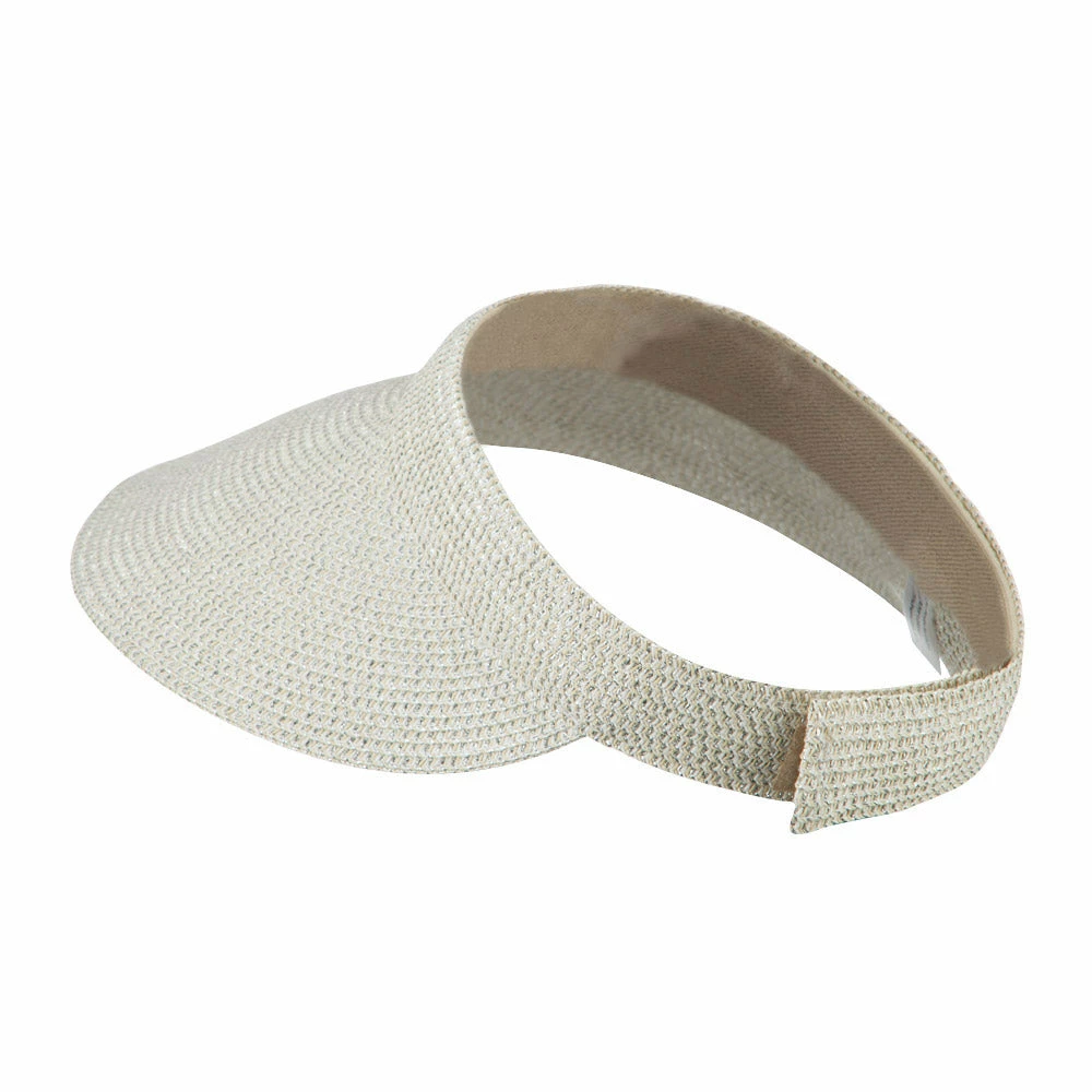 Jeanne Simmons Women's UPF 50+ Metallic Poly Paper Braid Visor - Image 7
