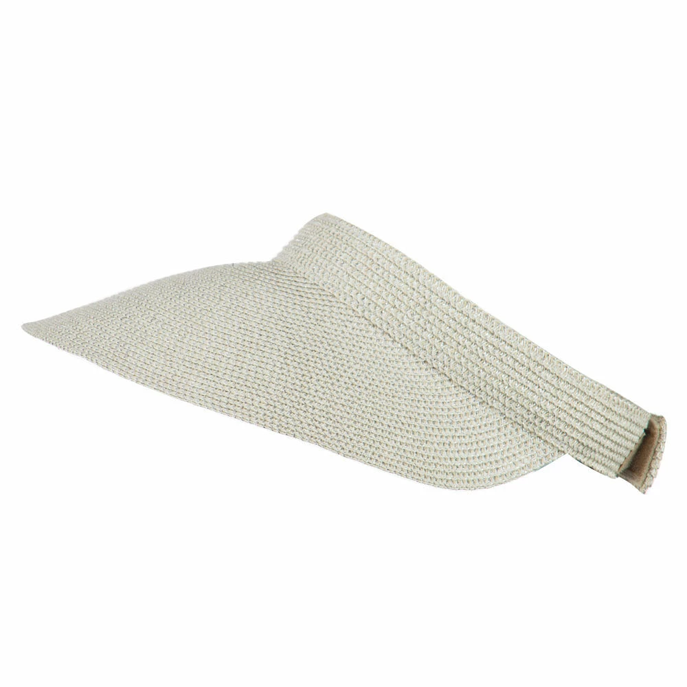 Jeanne Simmons Women's UPF 50+ Metallic Poly Paper Braid Visor - Image 10