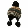 Jeanne Simmons Women's Mix Yarn Pom Ski Beanie