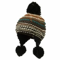 Jeanne Simmons Women's Mix Yarn Pom Ski Beanie