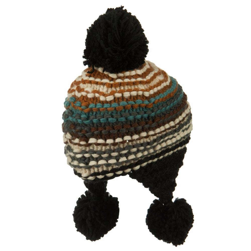 Jeanne Simmons Women's Mix Yarn Pom Ski Beanie - Image 3