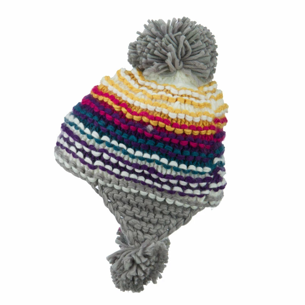 Jeanne Simmons Women's Mix Yarn Pom Ski Beanie - Image 20